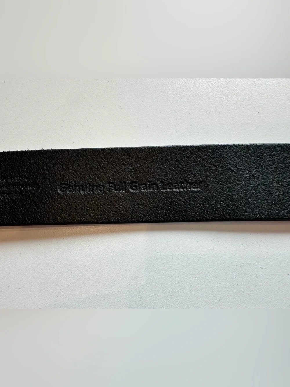 L.L.Bean Full Grain Leather Belt Black Size 46 Classic Silver Buckle